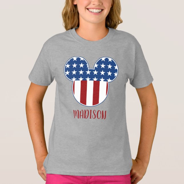Mickey Icon | Custom Independence Day T-Shirt (Front)