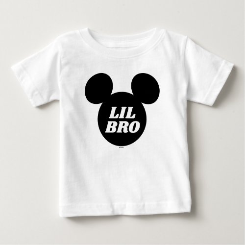 Mickey Icon  Lil Bro Little Brother Baby T_Shirt