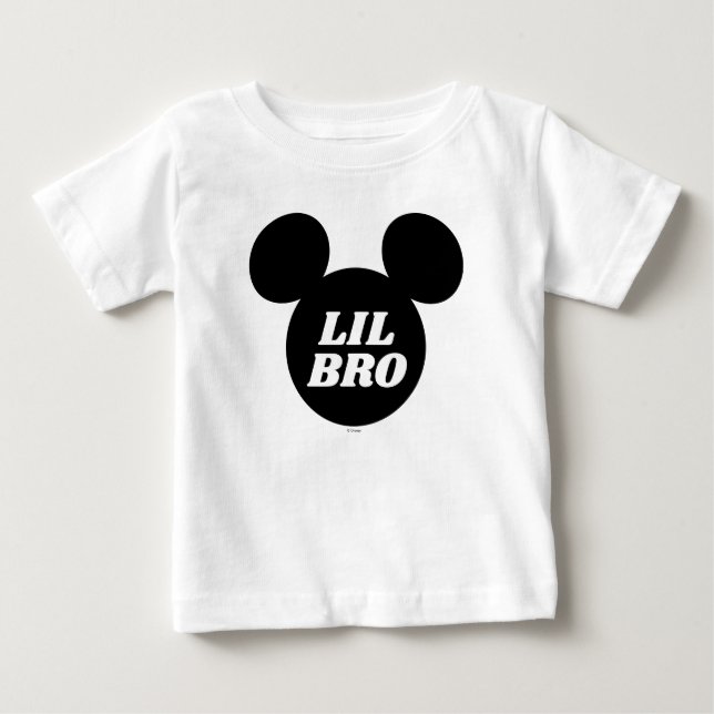 Mickey Icon | Lil Bro, Little Brother Baby T-Shirt (Front)