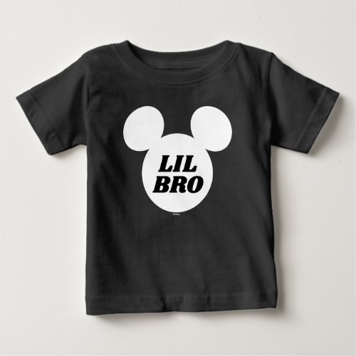 Mickey Icon  Lil Bro Little Brother Baby T_Shirt