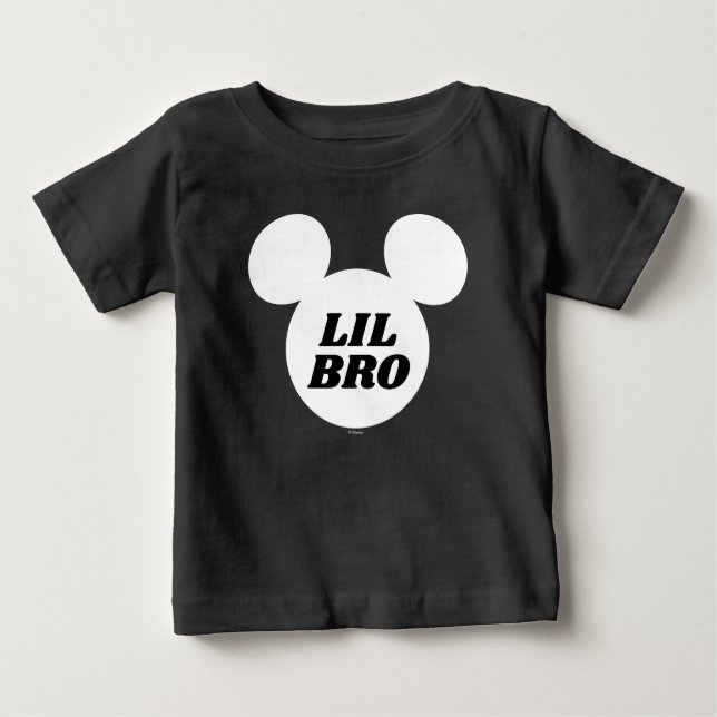 Mickey Icon | Lil Bro, Little Brother Baby T-Shirt (Front)