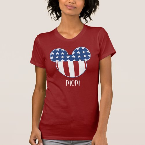 Mickey Icon  Mom _ Custom Independence Day T_Shirt