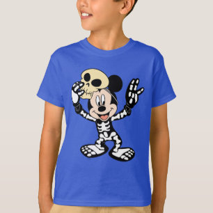 Mickey in Halloween Skeleton Costume T-Shirt