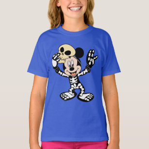 Mickey in Halloween Skeleton Costume T-Shirt