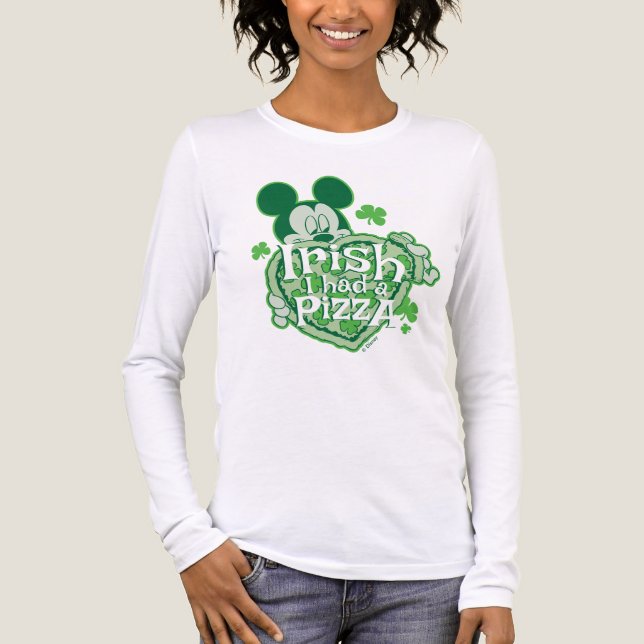 Mickey | Irish I had a Pizza Tri-Blend Shirt (Front)