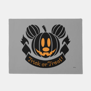 Mickey Jack-o'-Lantern Trick or Treat Doormat