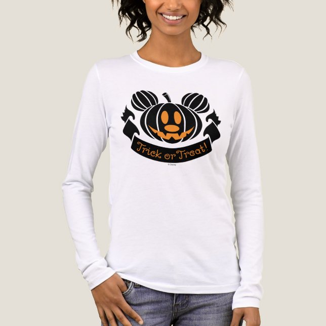 Mickey Jack-o'-Lantern | Trick or Treat Tri-Blend Shirt (Front)