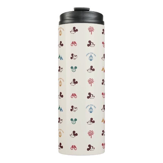 Mickey | Laughs Start Here Pattern Thermal Tumbler (Front)