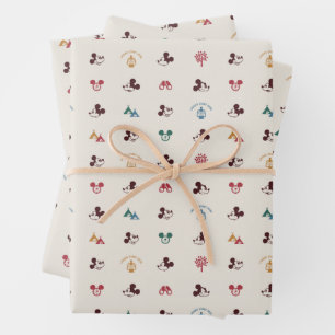 Mickey   Laughs Start Here Pattern Wrapping Paper Sheets