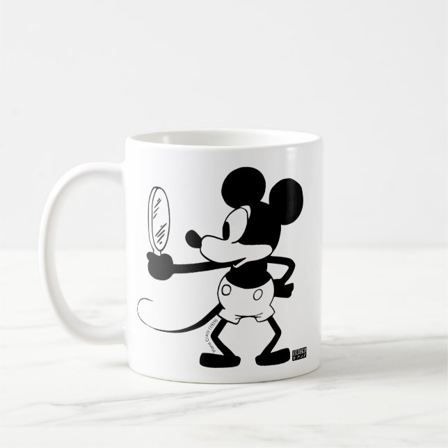 Mickey - Looking in the Mirror (Plane Crazy, 1929) Coffee Mug (Left)