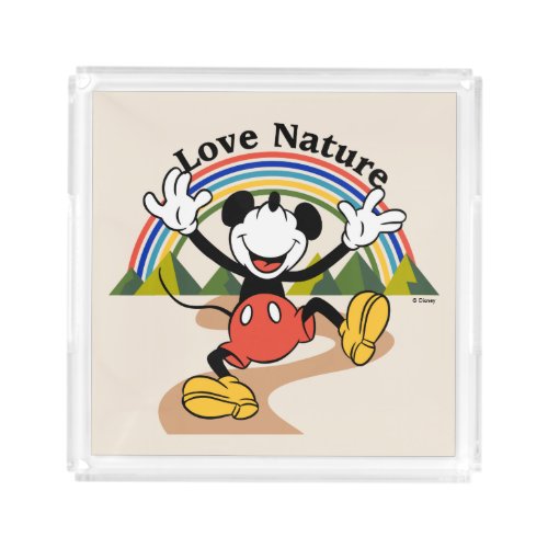 Mickey  Love Nature Acrylic Tray