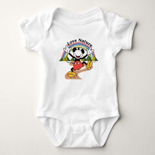 Mickey  Love Nature Baby Bodysuit