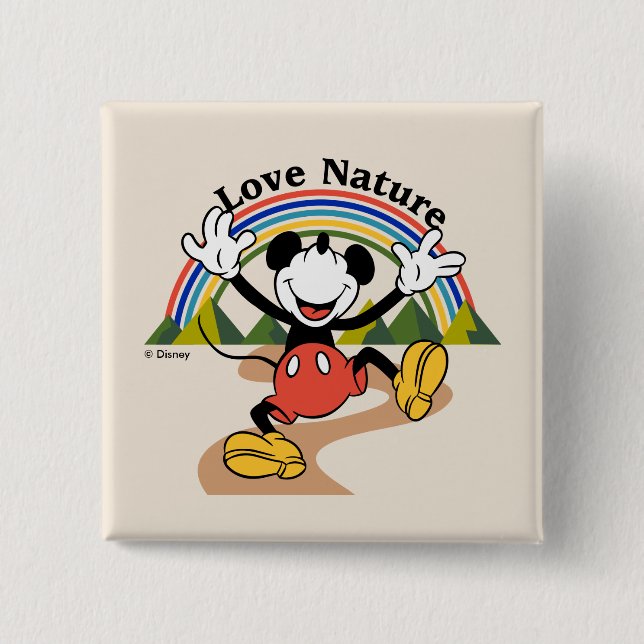 Mickey | Love Nature Button (Front)
