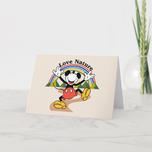 Mickey  Love Nature Card