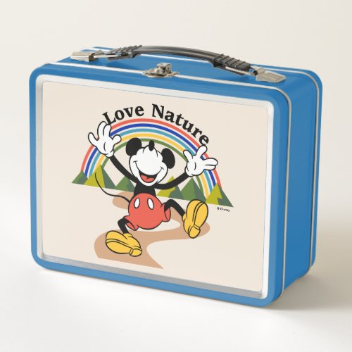 Mickey  Love Nature Metal Lunch Box