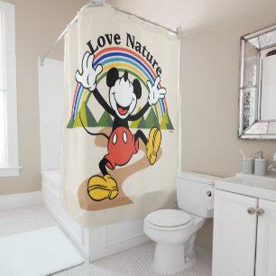 Mickey   Love Nature Shower Curtain