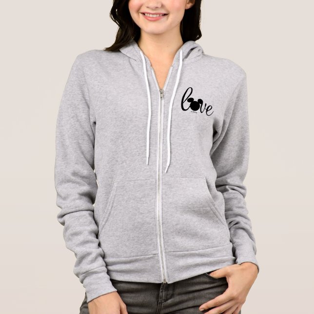 Mickey Love Script Hoodie (Front)