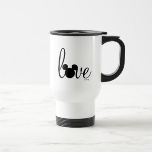 Mickey Love Script Travel Mug