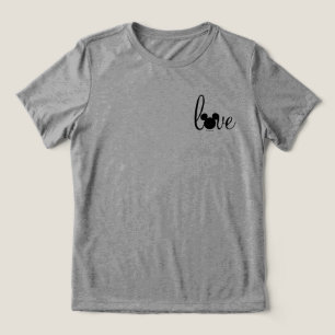 Mickey Love Script Tri-Blend Shirt