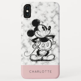 Mickey | Marble - Add Your Name iPhone XS Max Case