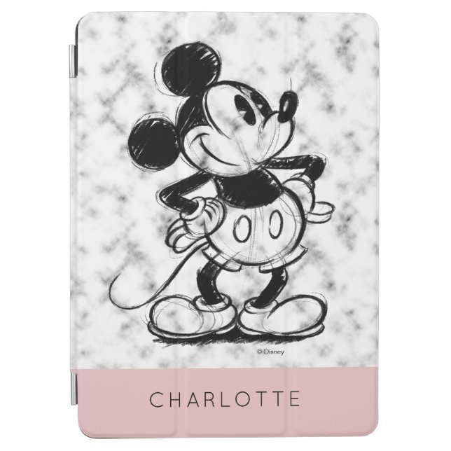 Mickey | Marble - Add Your Name iPad Air Cover (Front)