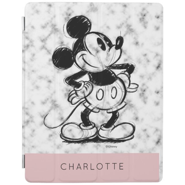 Mickey | Marble - Add Your Name iPad Air Cover (Front)