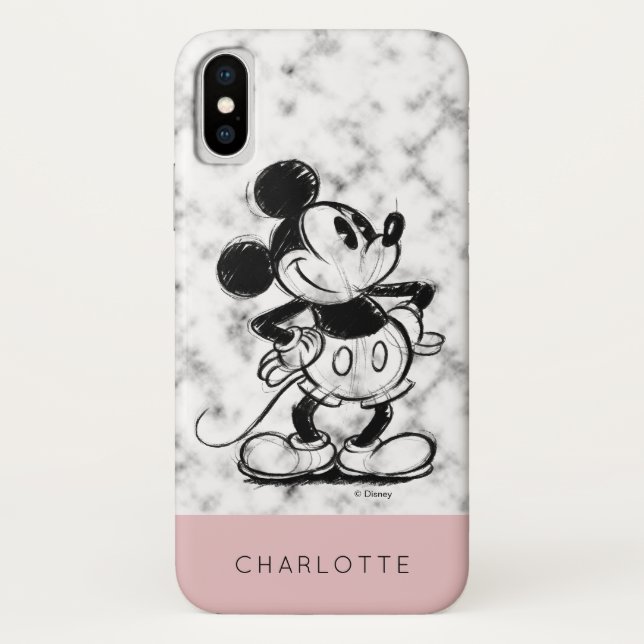 Mickey | Marble Case-Mate iPhone Case (Back)
