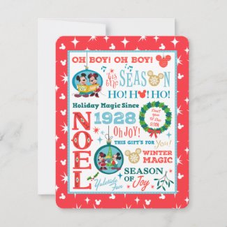 Mickey | Merry Christmas with Photo Holiday Card