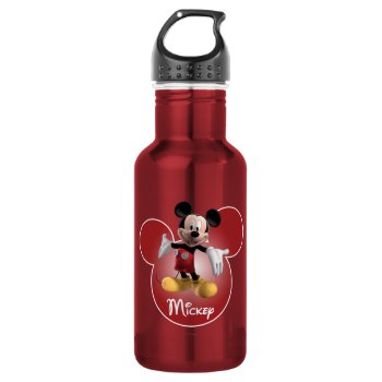 Mickey Mickey Clubhouse | Head Icon Water Bottle by MickeyAndFriends at Zazzle