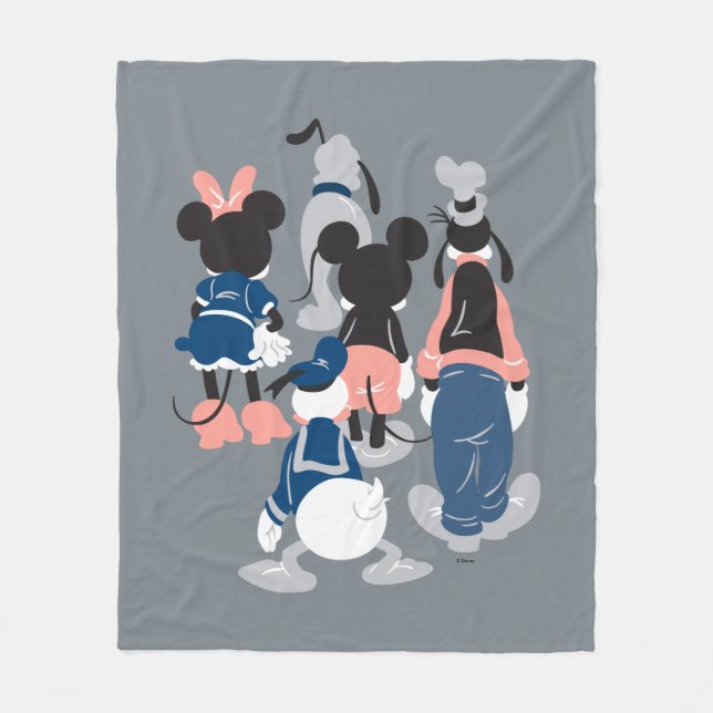 Mickey | Mickey Friend Turns Fleece Blanket (Front)
