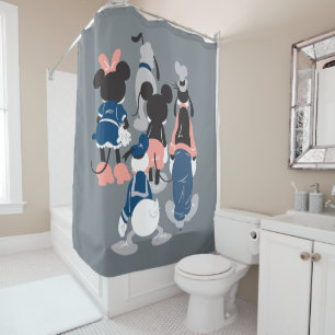 Mickey   Mickey Friend Turns Shower Curtain