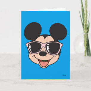 Mickey   Mickey Smiling Sunglasses Card