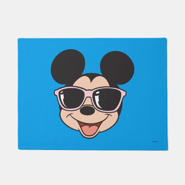 Mickey | Mickey Smiling Sunglasses Doormat (Front)