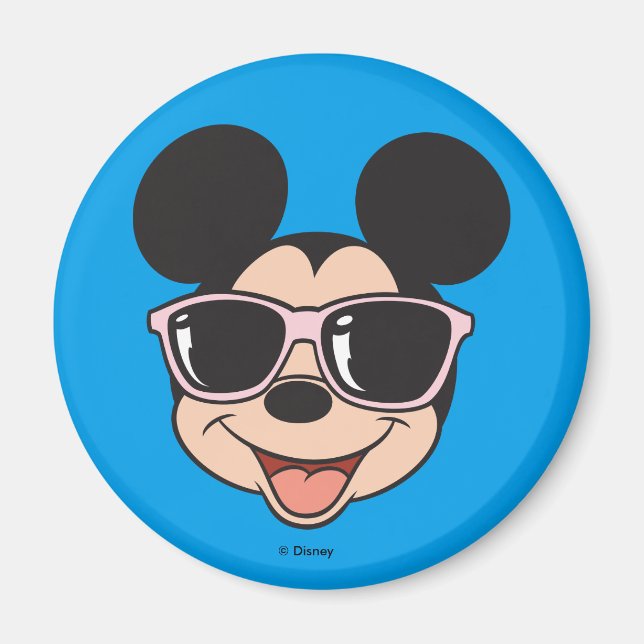 Mickey | Mickey Smiling Sunglasses Magnet (Front)