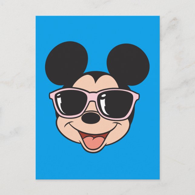 Mickey | Mickey Smiling Sunglasses Postcard (Front)