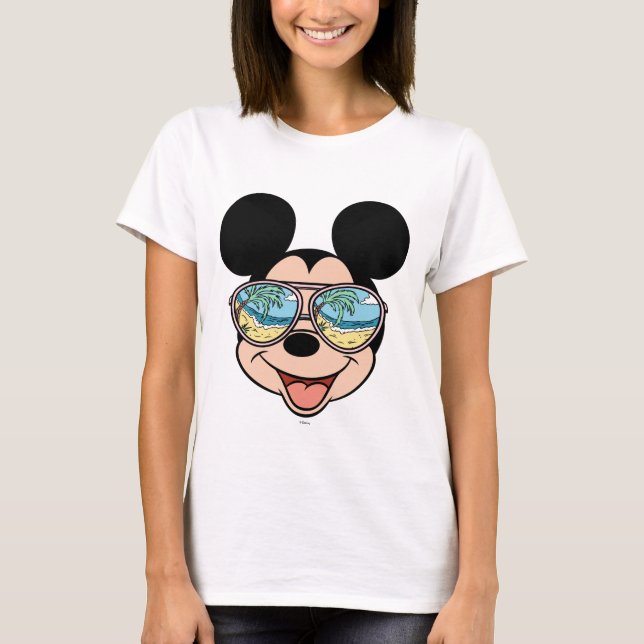 Mickey | Mickey Tropical Sunglasses 3 T-Shirt (Front)