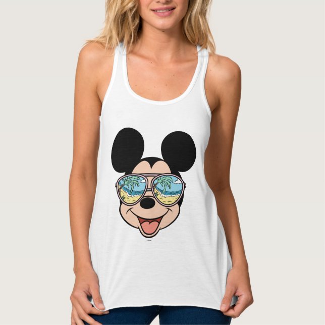 Mickey | Mickey Tropical Sunglasses 3 Tank Top (Front)
