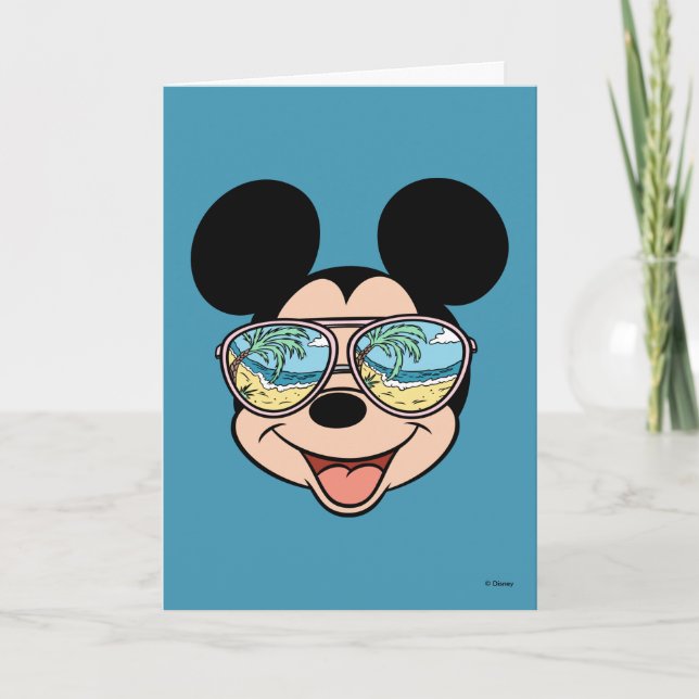 Mickey | Mickey Tropical Sunglasses Card (Front)