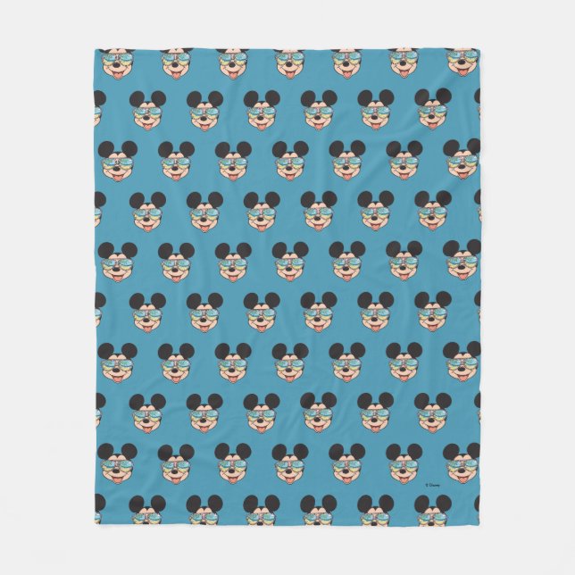 Mickey | Mickey Tropical Sunglasses Fleece Blanket (Front)