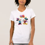 Mickey & Minnie Balloons Birthday T-Shirt<br><div class="desc">Mickey and Minnie</div>