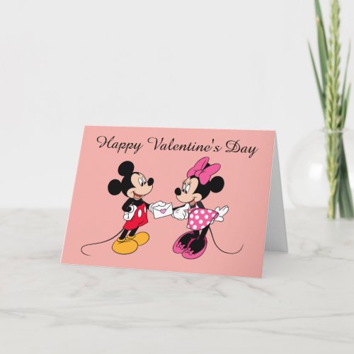 Mickey  Minnie  Be Mine Holiday Card