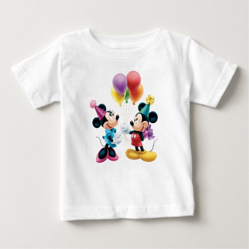 Mickey  Minnie  Birthday Baby T_Shirt