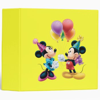 Mickey & Minnie | Birthday Binder by MickeyAndFriends at Zazzle