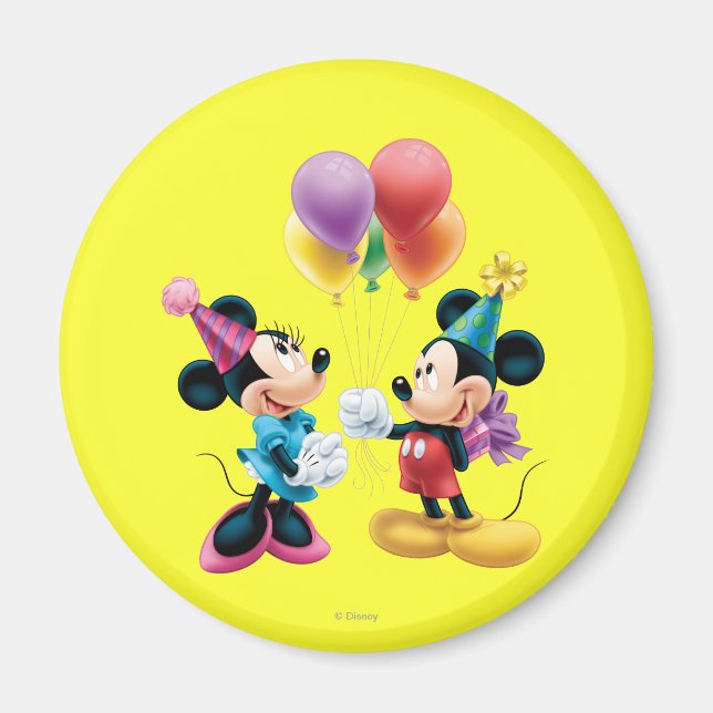 Mickey & Minnie | Birthday Magnet (Front)