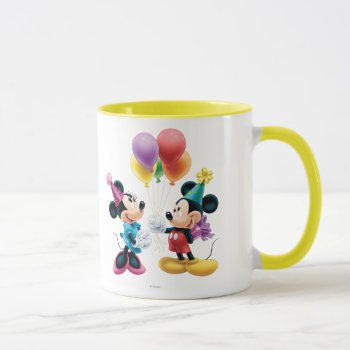 Mickey & Minnie | Birthday Mug by MickeyAndFriends at Zazzle