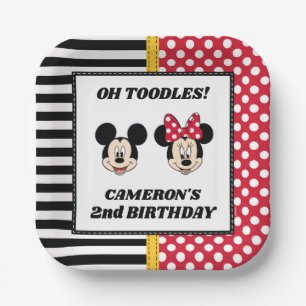 Mickey & Minnie Birthday  Paper Plates