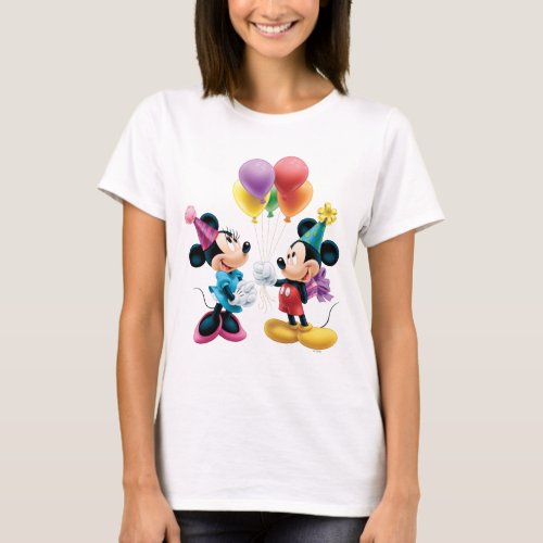 Mickey  Minnie  Birthday T_Shirt
