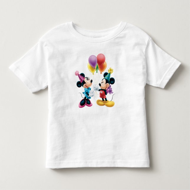Mickey & Minnie | Birthday Toddler T-shirt (Front)
