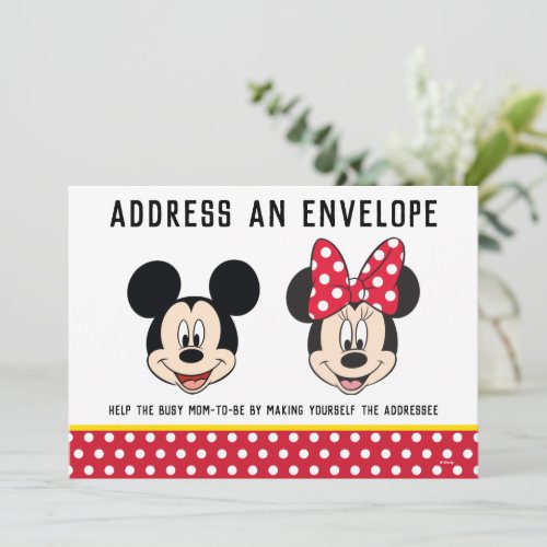 Mickey  Minnie  Boy or Girl _ Address Envelope Invitation