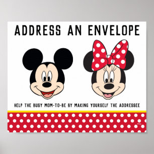 Mickey & Minnie   Boy or Girl - Address Envelope Poster